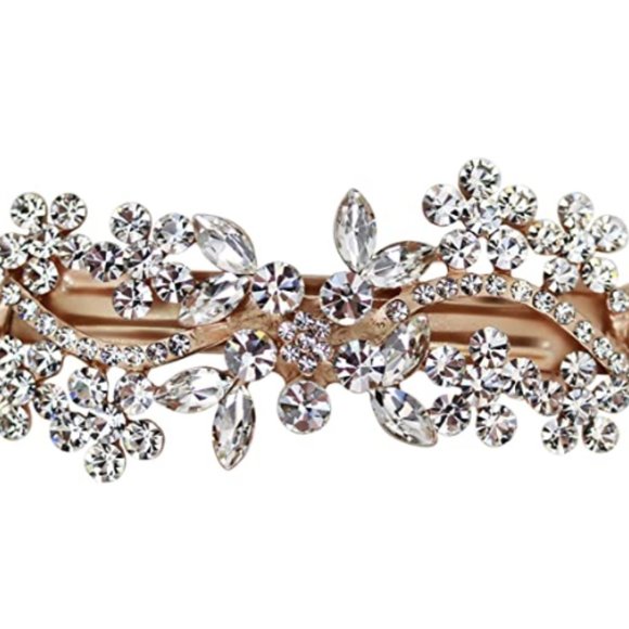Gorgeous Rhinestone Crystal Flower hairpin